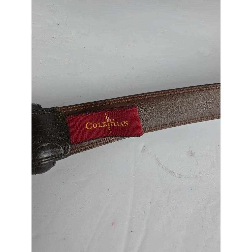 Cole Haan Leather Belt 36 Brown 1 1/4